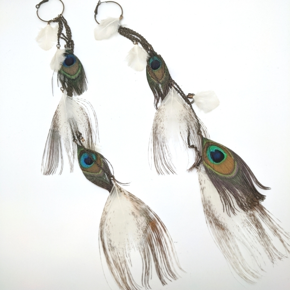 Unique Long Boho Chic Duster Earrings
